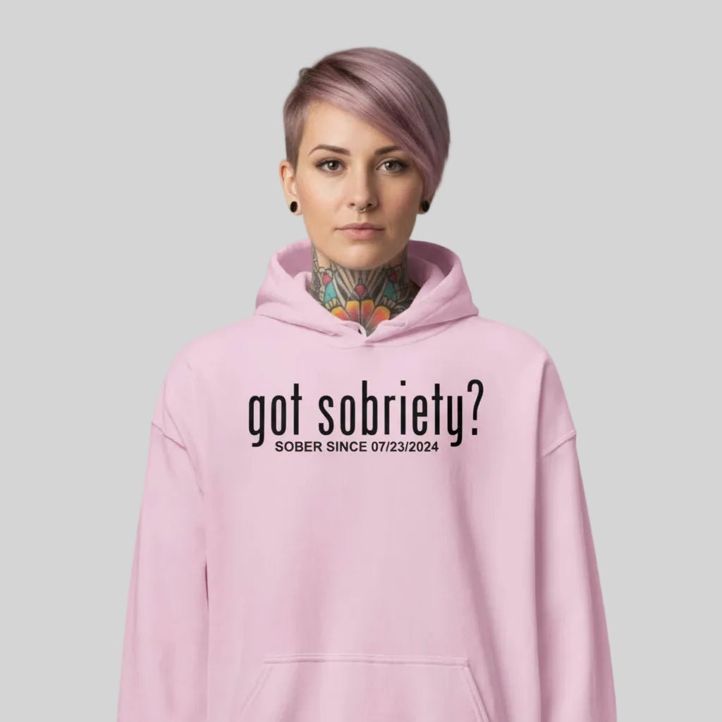 Got Sobriety Recovery Hoodie featuring the design (view 41)