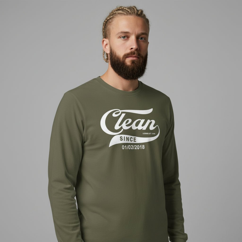 Clean Since Long Sleeve Sober T Shirt packaging detail (view 18)