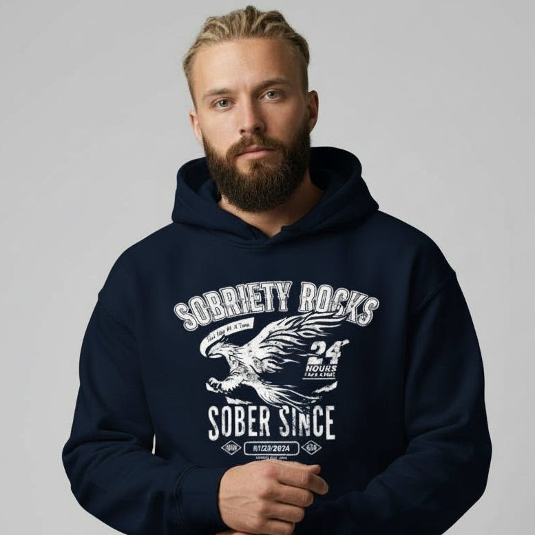 Loosid Sober Since Recovery Hoodie featuring the design