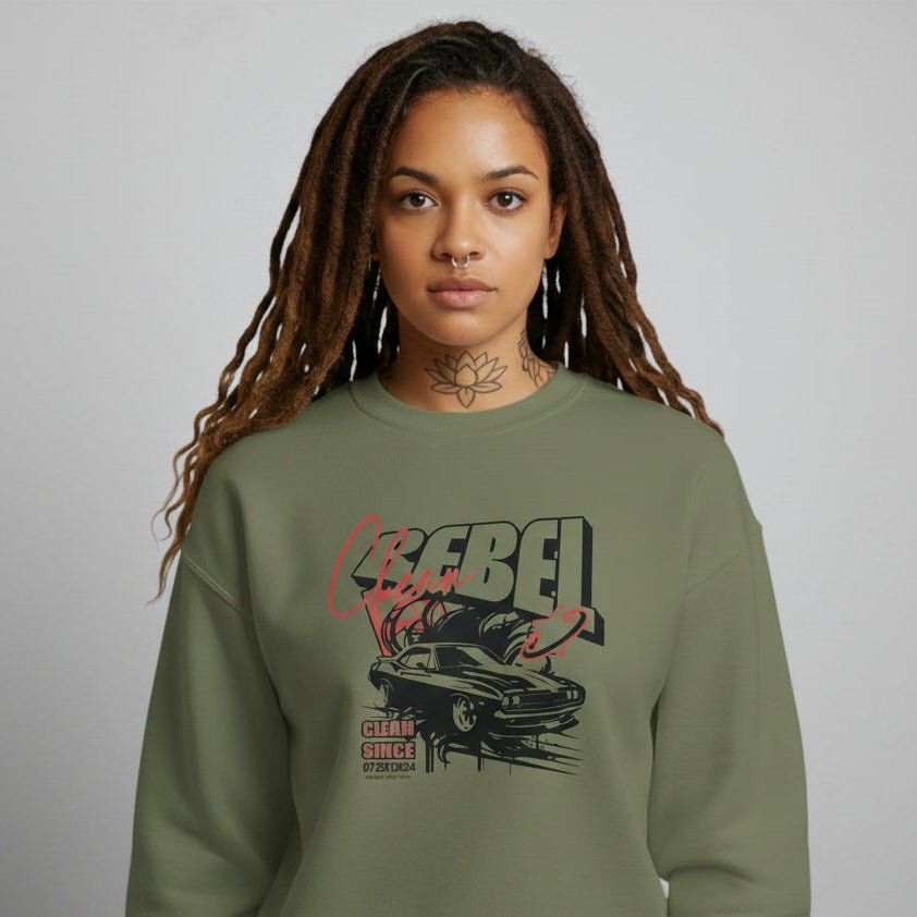 Clean Since Recovery Hoodie back view (view 7)
