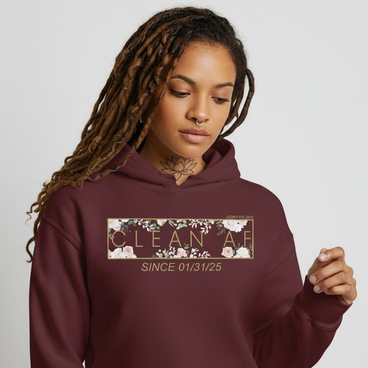 Clean AF Flower Recovery Hoodie featuring the design (view 11)