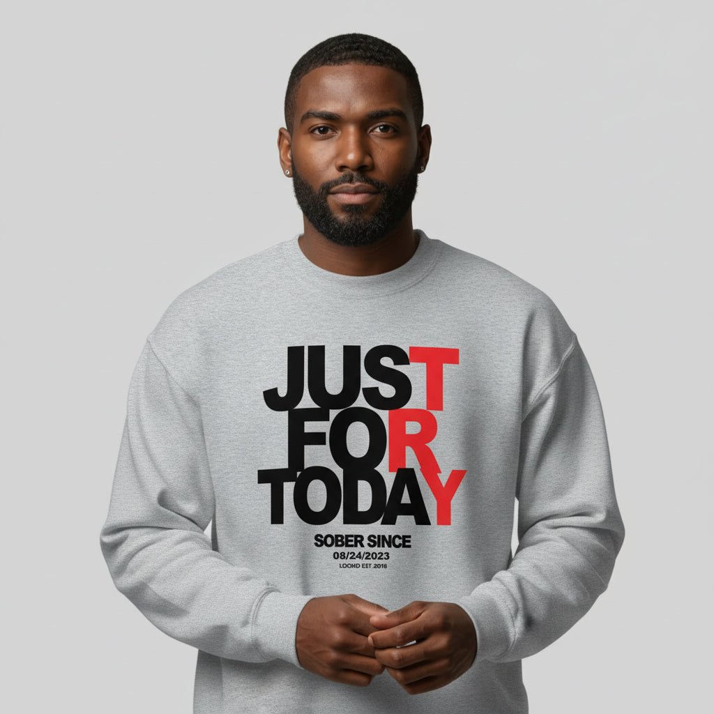 Sobriety Recovery Hoodie lifestyle view (view 25)