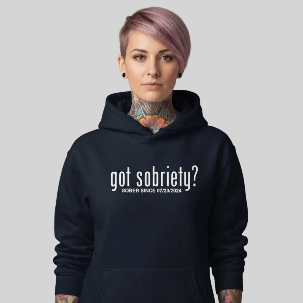 Got Sobriety Recovery Hoodie side view (view 16)