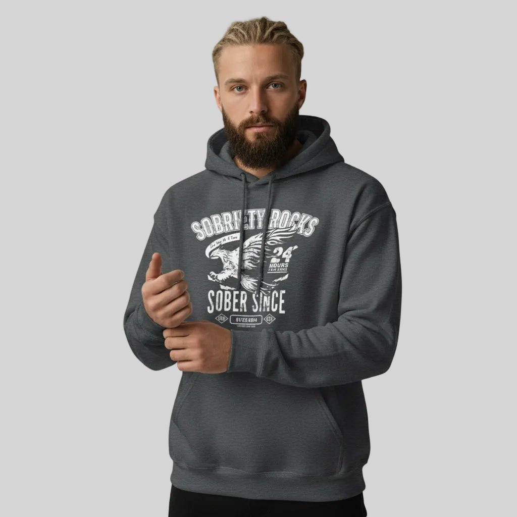 Sober Since Recovery Hoodie graphic detail (view 24)