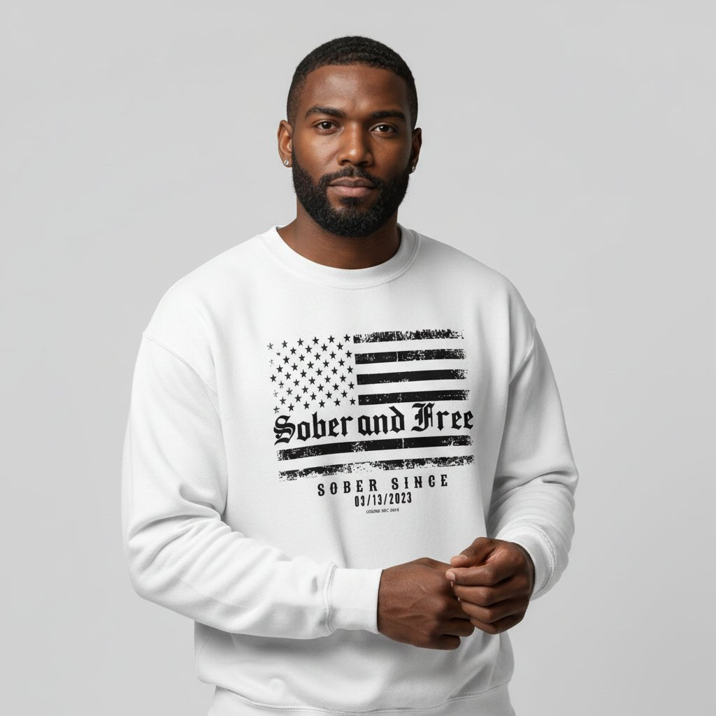 Sobriety Recovery Hoodie lifestyle view (view 25)
