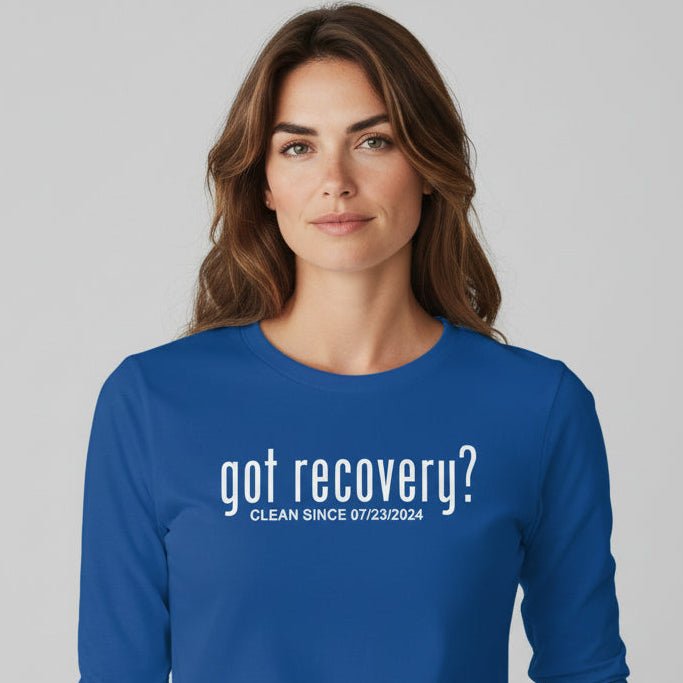 Long Sleeve Clean Sober T Shirt featuring the design (view 21)