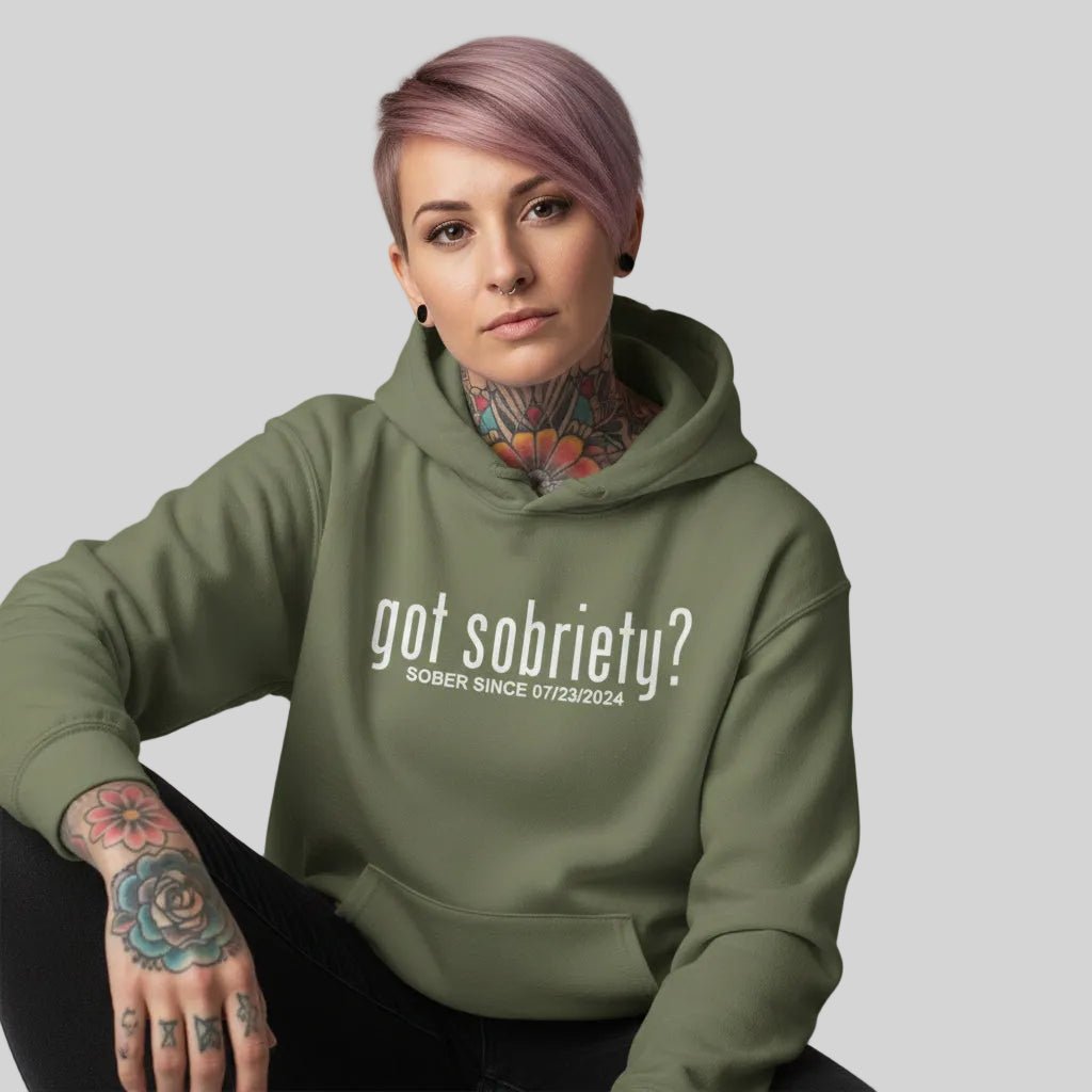 Got Sobriety Recovery Hoodie side view (view 36)