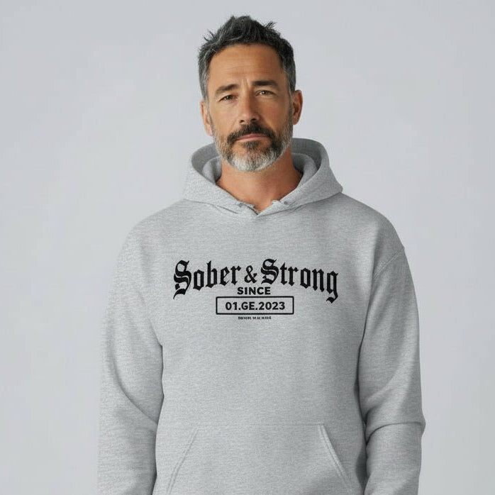 Old School Sober Recovery Hoodie product photo (view 30)