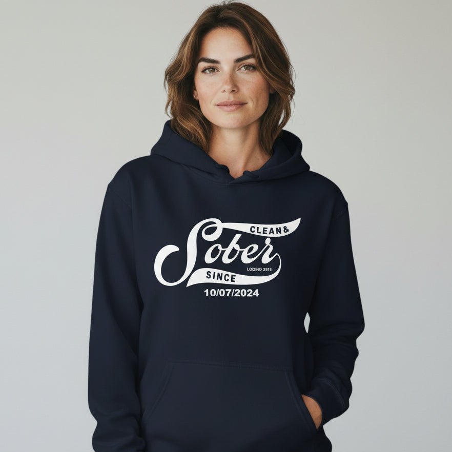 Sober Since Recovery Hoodie side view (view 16)