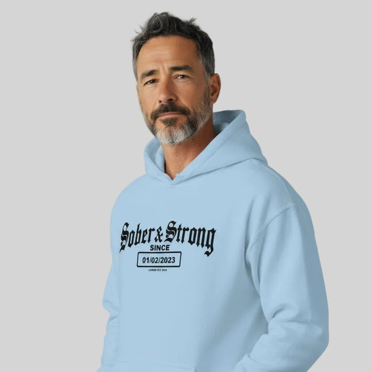 Old School Sober Recovery Hoodie product photo (view 10)