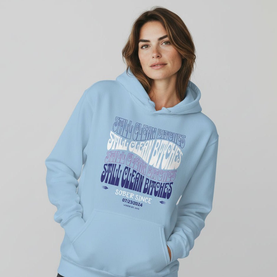 Still Clean B Custom Recovery Date Recovery Hoodie graphic detail (view 24)