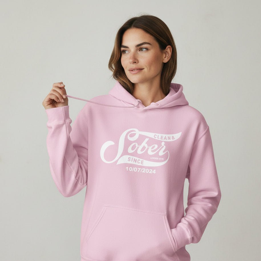 Sober Since Recovery Hoodie featuring the design (view 51)