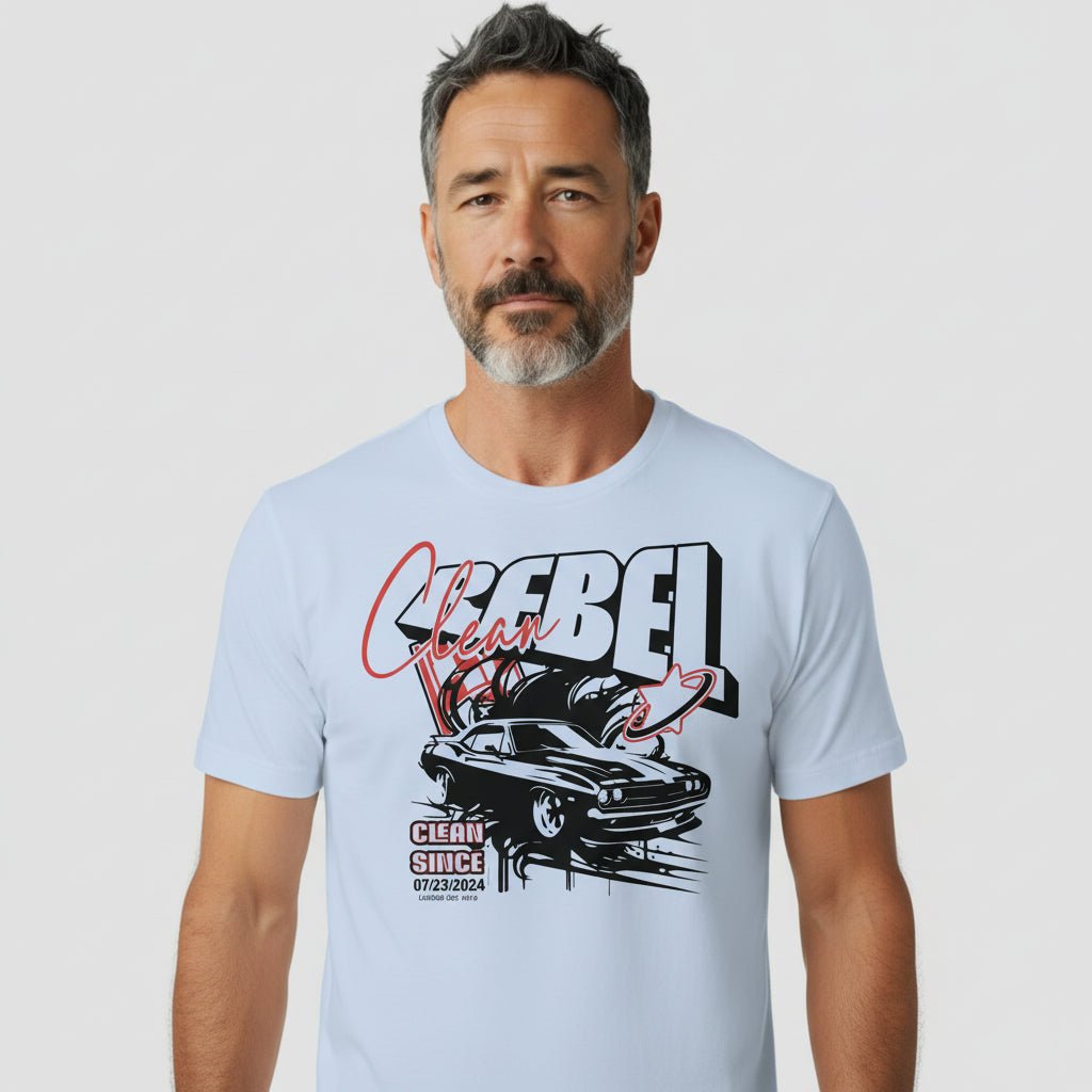 Clean Rebel Sober T Shirt side view (view 6)
