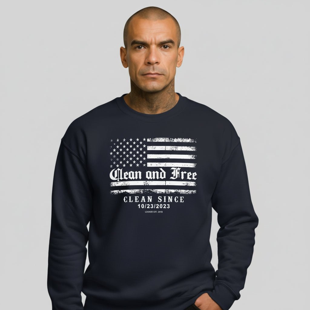 Sobriety Recovery Hoodie back view (view 7)