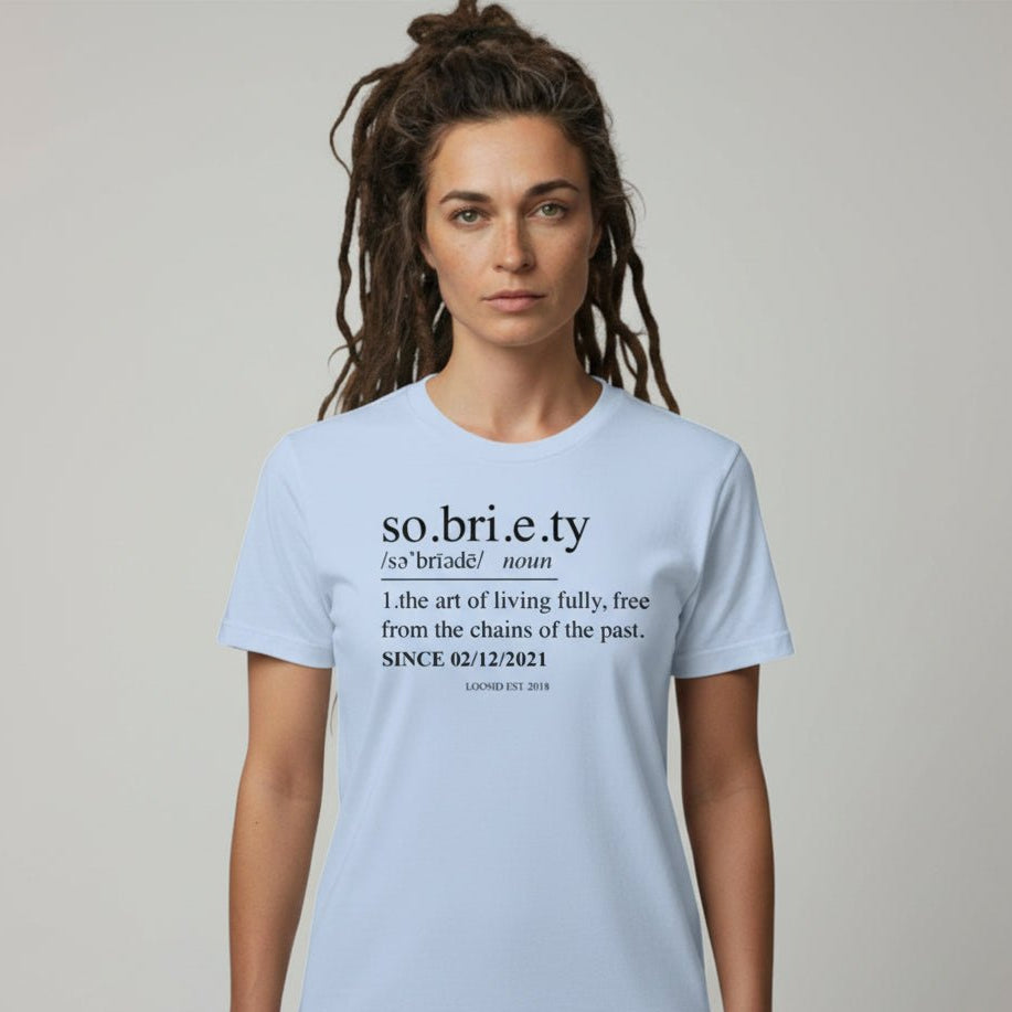Sobriety Definition Sober T Shirt side view (view 16)