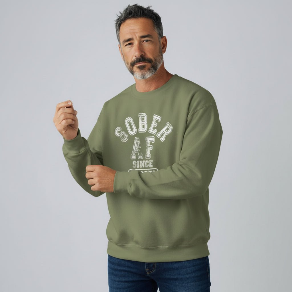 Sobriety Recovery Hoodie flat lay styled image (view 33)