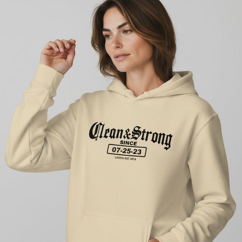 Old School Clean & Strong Recovery Hoodie packaging detail (view 28)