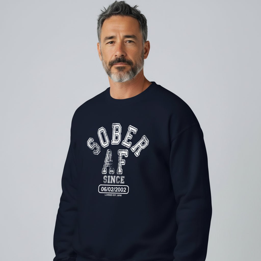 Sobriety Recovery Hoodie close-up view (view 12)