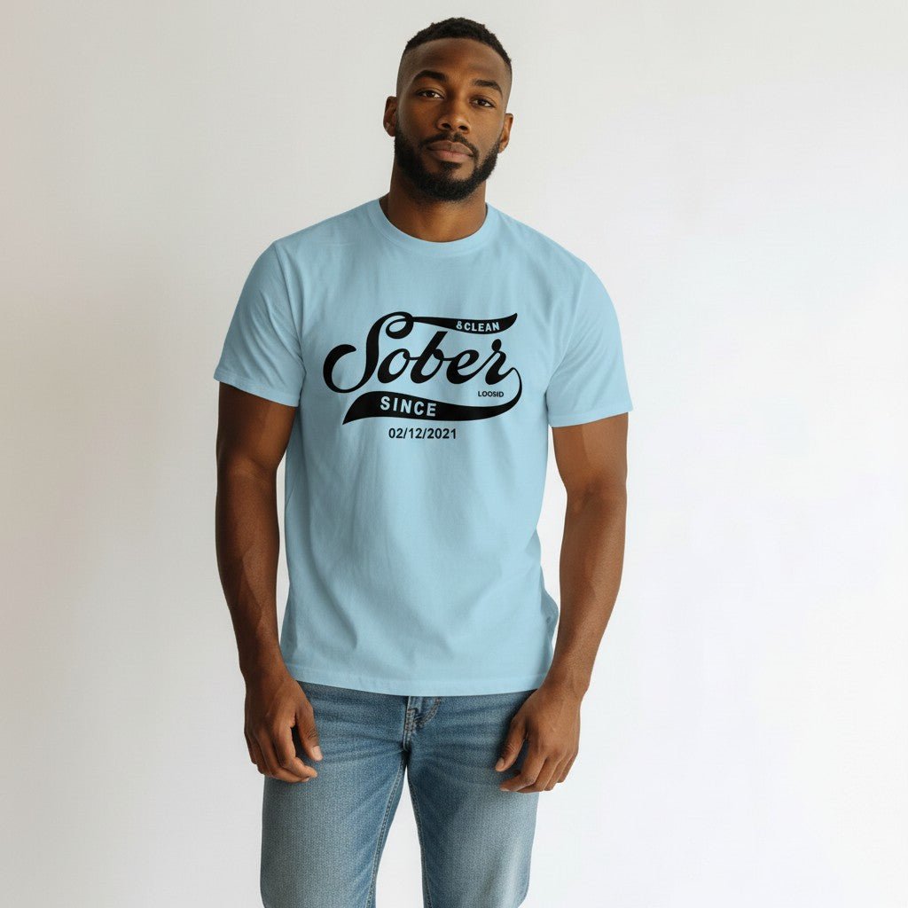 Sober Since Sober T Shirt fit detail (view 19)