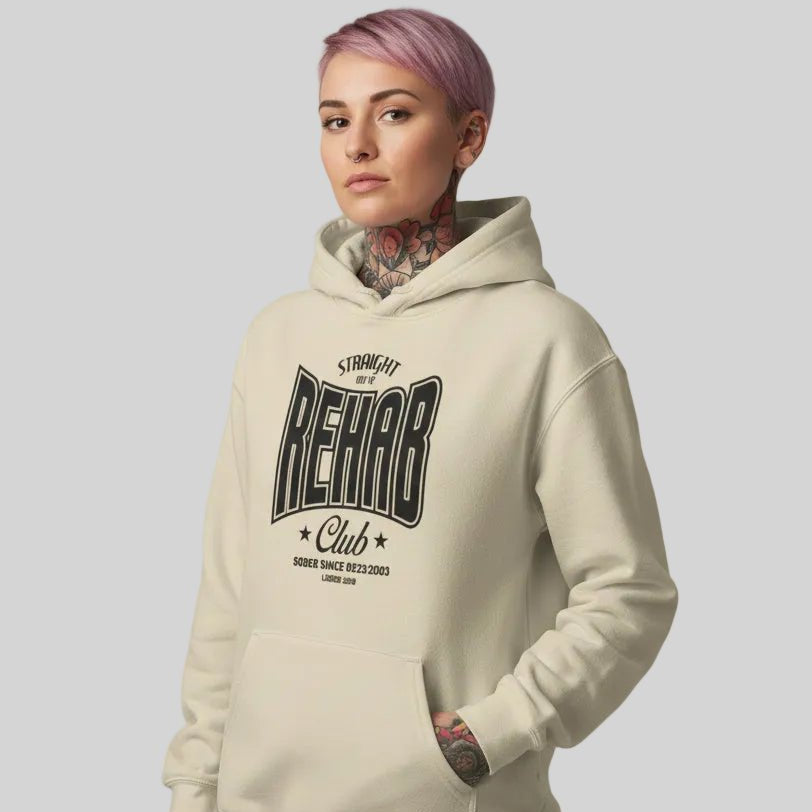 Rehab Recovery Hoodie close-up view (view 22)