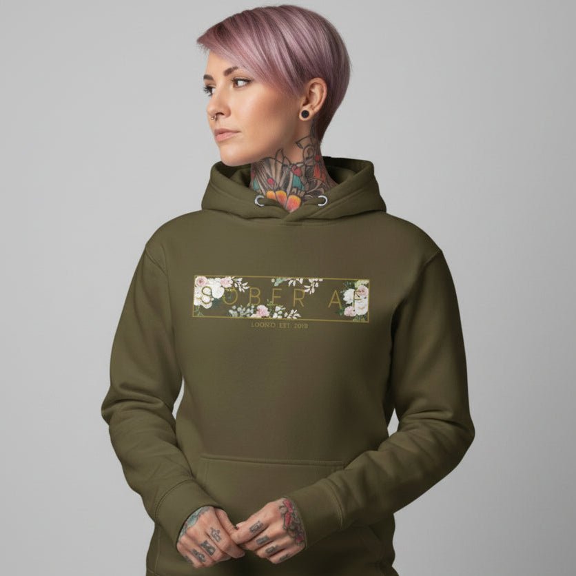 Sober AF Flower Recovery Hoodie product photo (view 20)