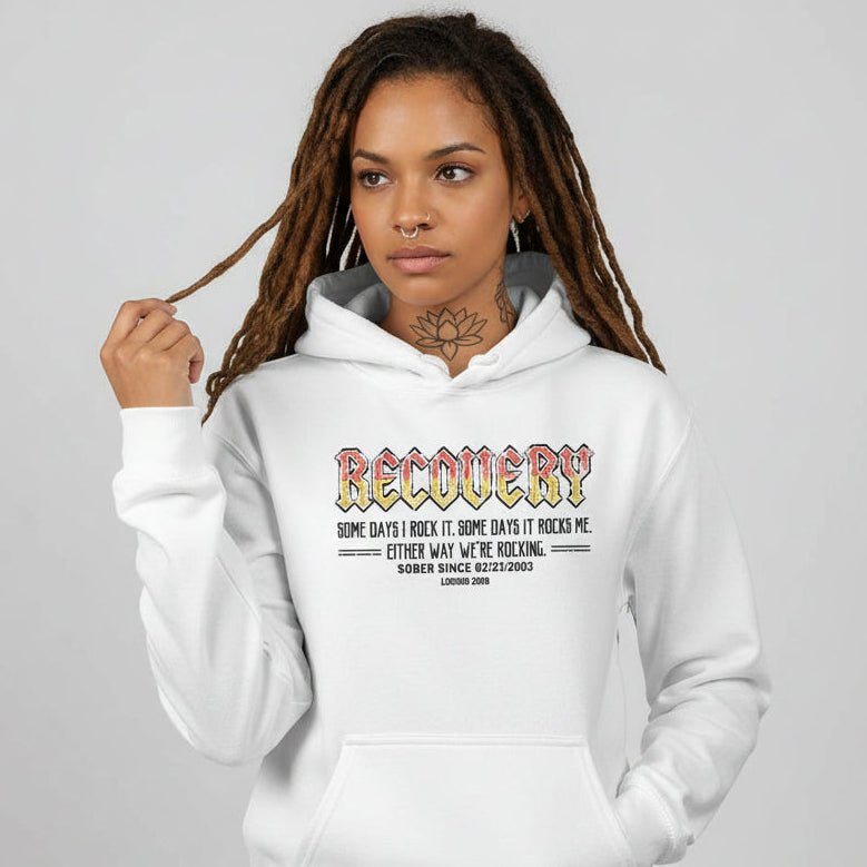 Recovery Rock Recovery Hoodie featuring the design (view 11)