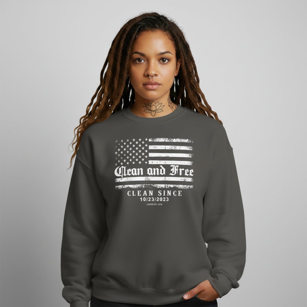 Clean Since Recovery Recovery Hoodie back view (view 17)