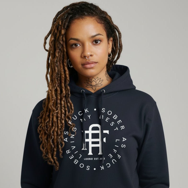 Living My Best Life Recovery Hoodie flat lay styled image (view 13)
