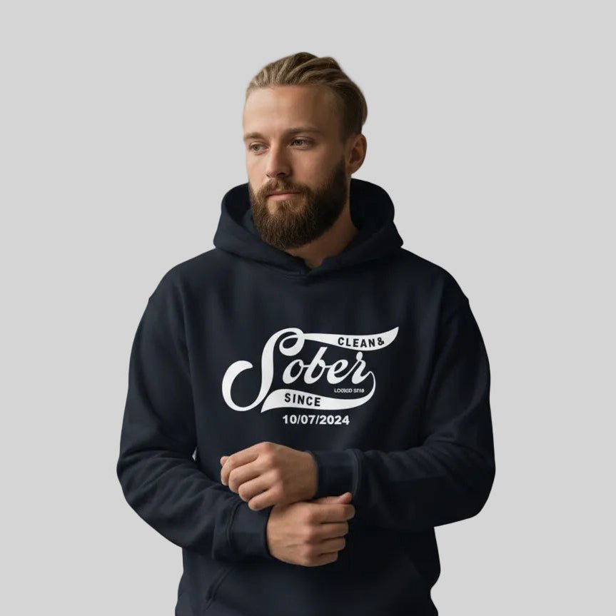 Sober Since Recovery Hoodie lifestyle view (view 15)