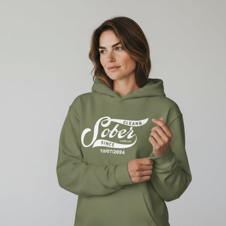 Sober Since Recovery Hoodie side view (view 26)