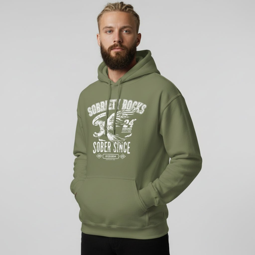 Sober Since Recovery Hoodie product photo (view 20)
