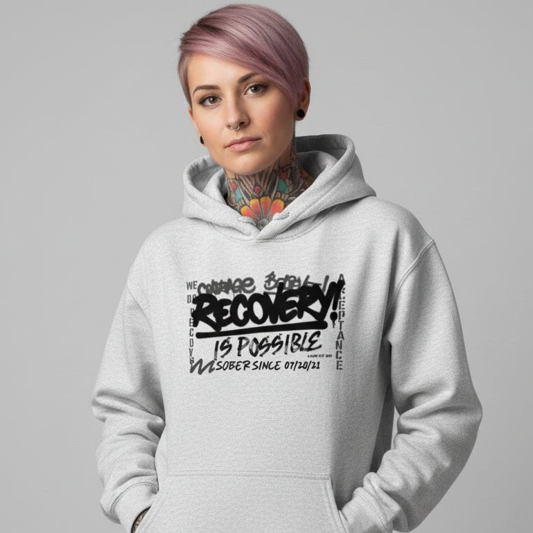 Recovery Is Possible for Women Recovery Hoodie product photo (view 30)