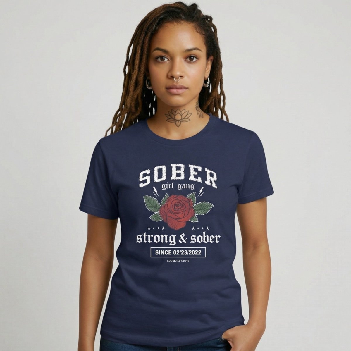 SOBER Girl Gang Strong & Sober Sober T Shirt product photo (view 10)