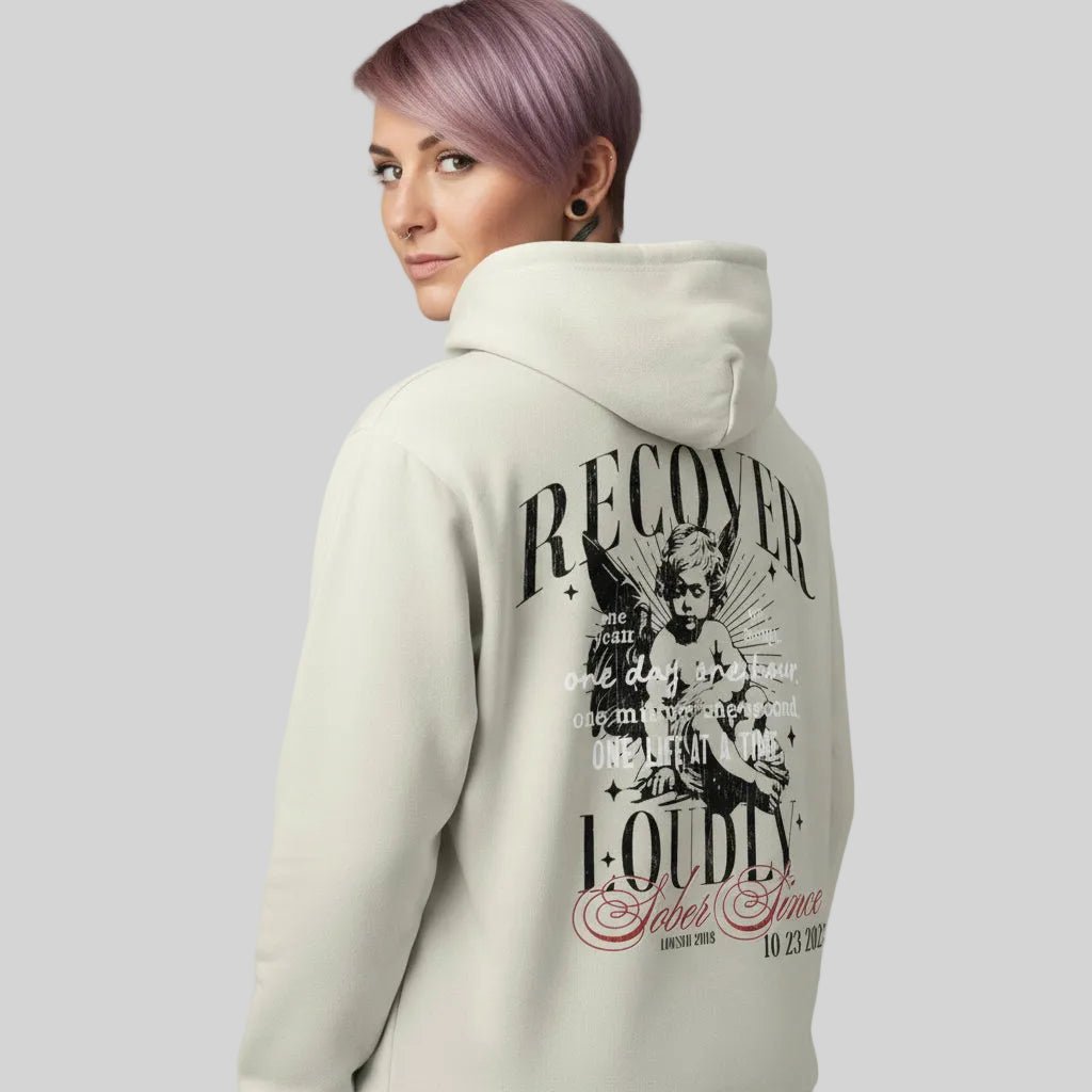 Sober Hoodie Limited Edition Recovery Hoodie packaging detail (view 8)