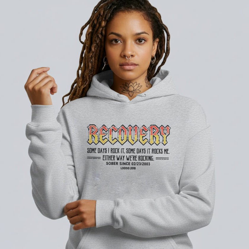 Recovery Rock Recovery Hoodie back view (view 27)
