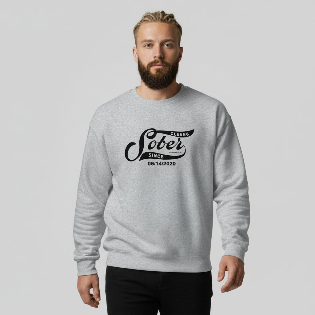 Sober Since Recovery Hoodie lifestyle view (view 25)