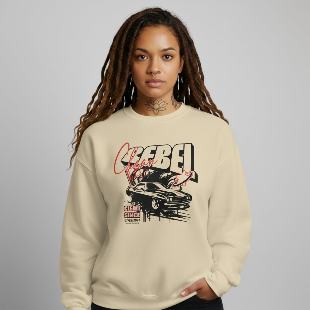 Clean Since Recovery Hoodie back view (view 17)