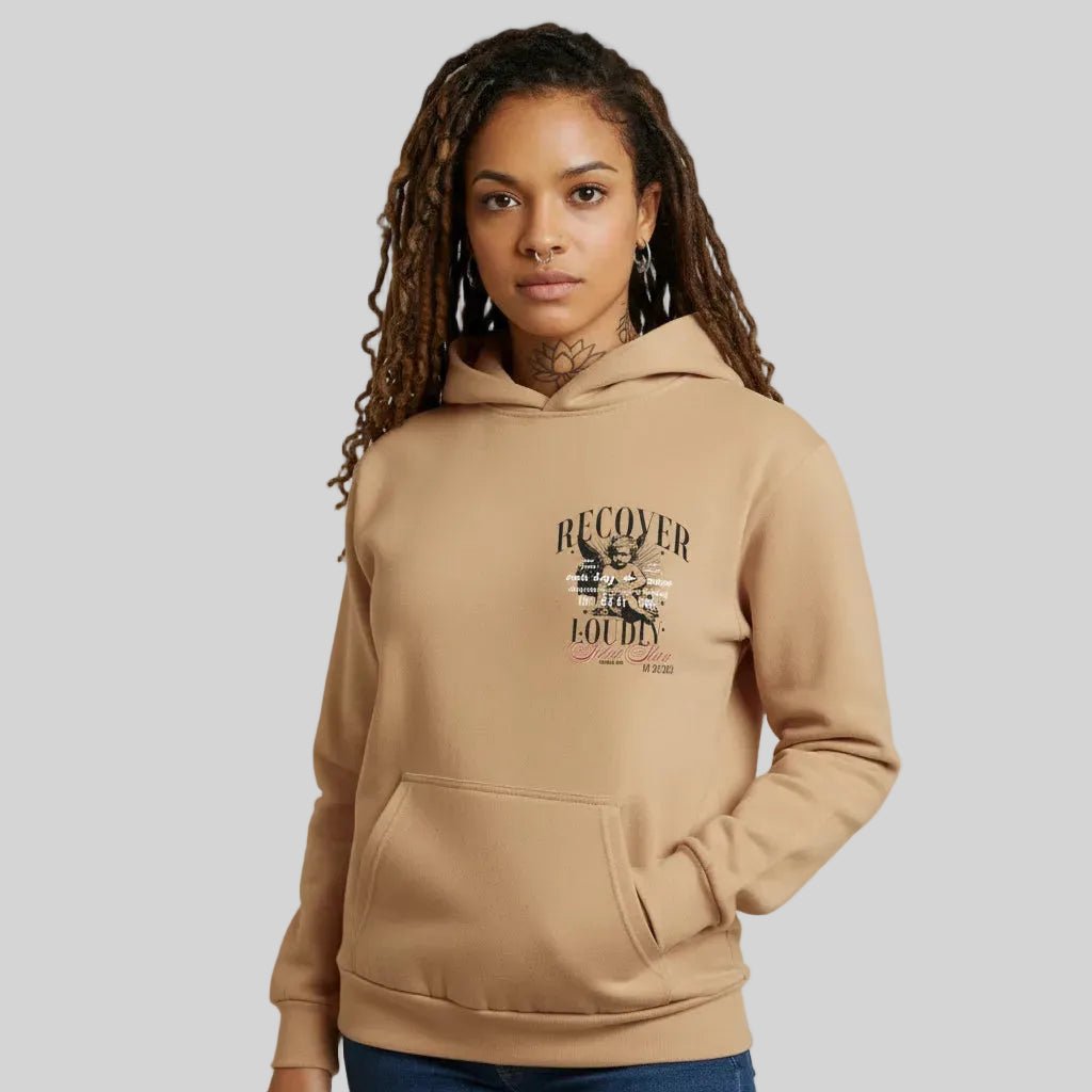 Sober Hoodie Limited Edition Recovery Hoodie lifestyle view (view 5)
