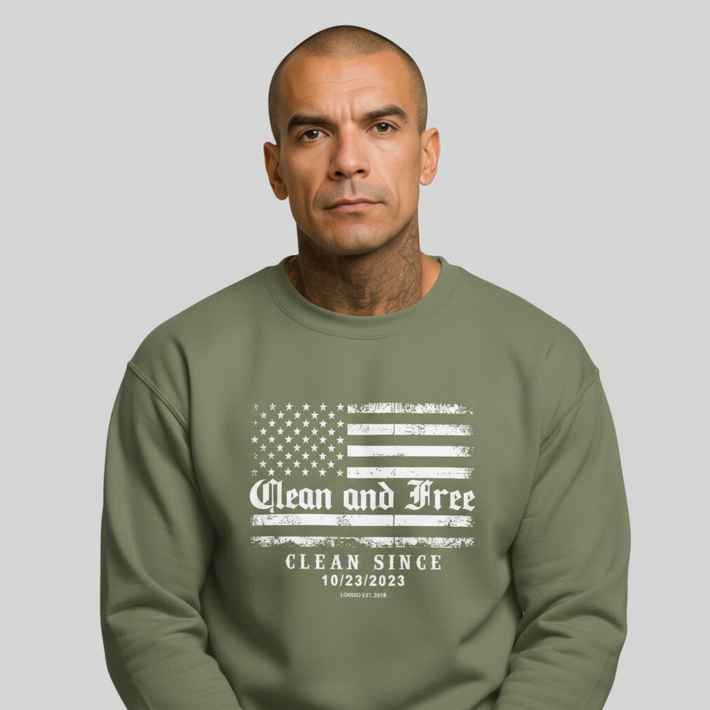Sobriety Recovery Hoodie close-up view (view 12)