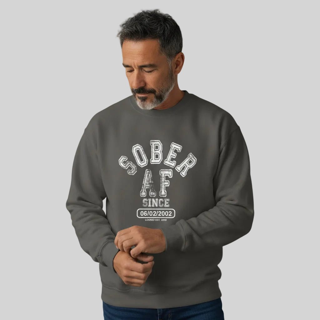 Sobriety Recovery Hoodie back view (view 17)
