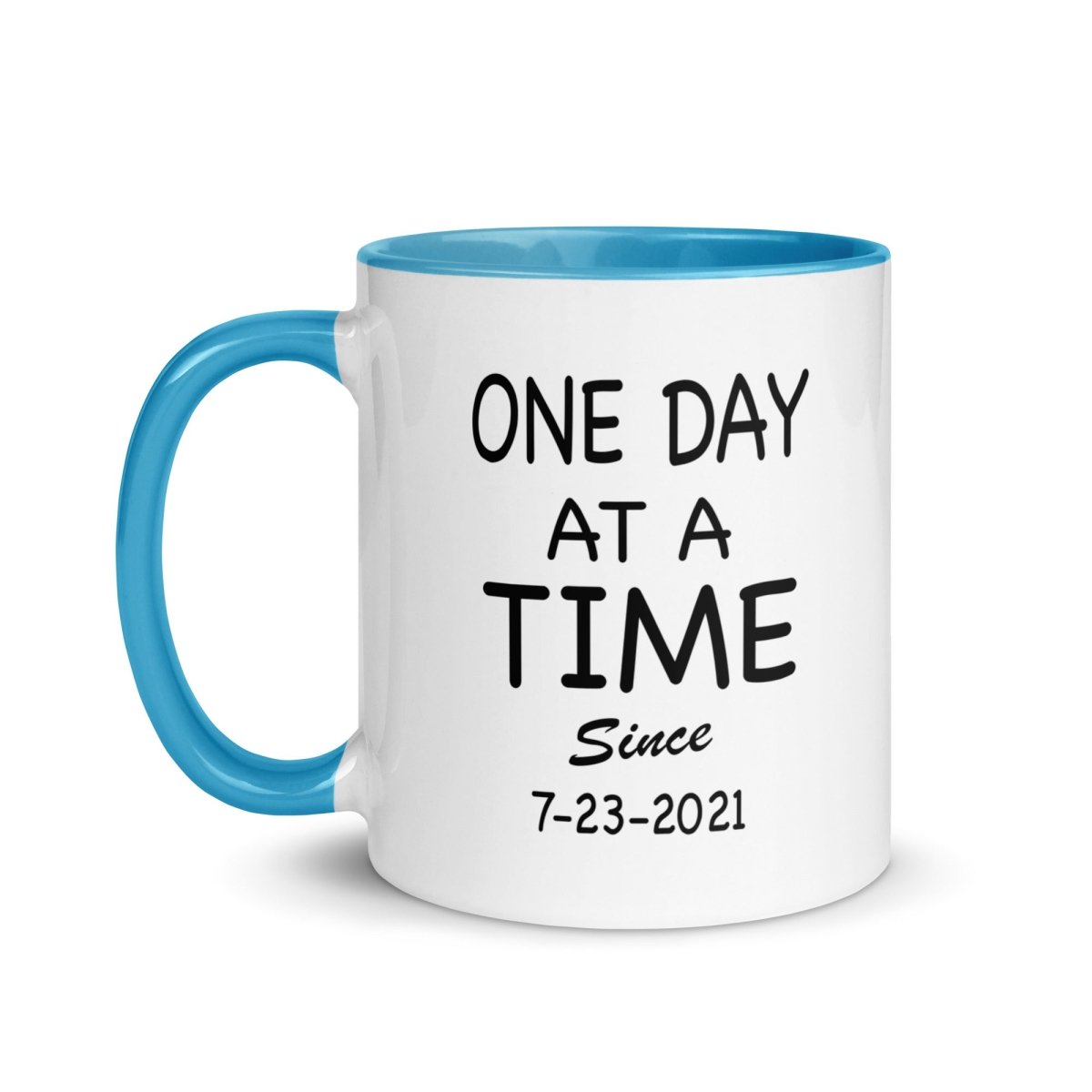 One Day At A Time Sober Coffee Mug fit detail (view 9)