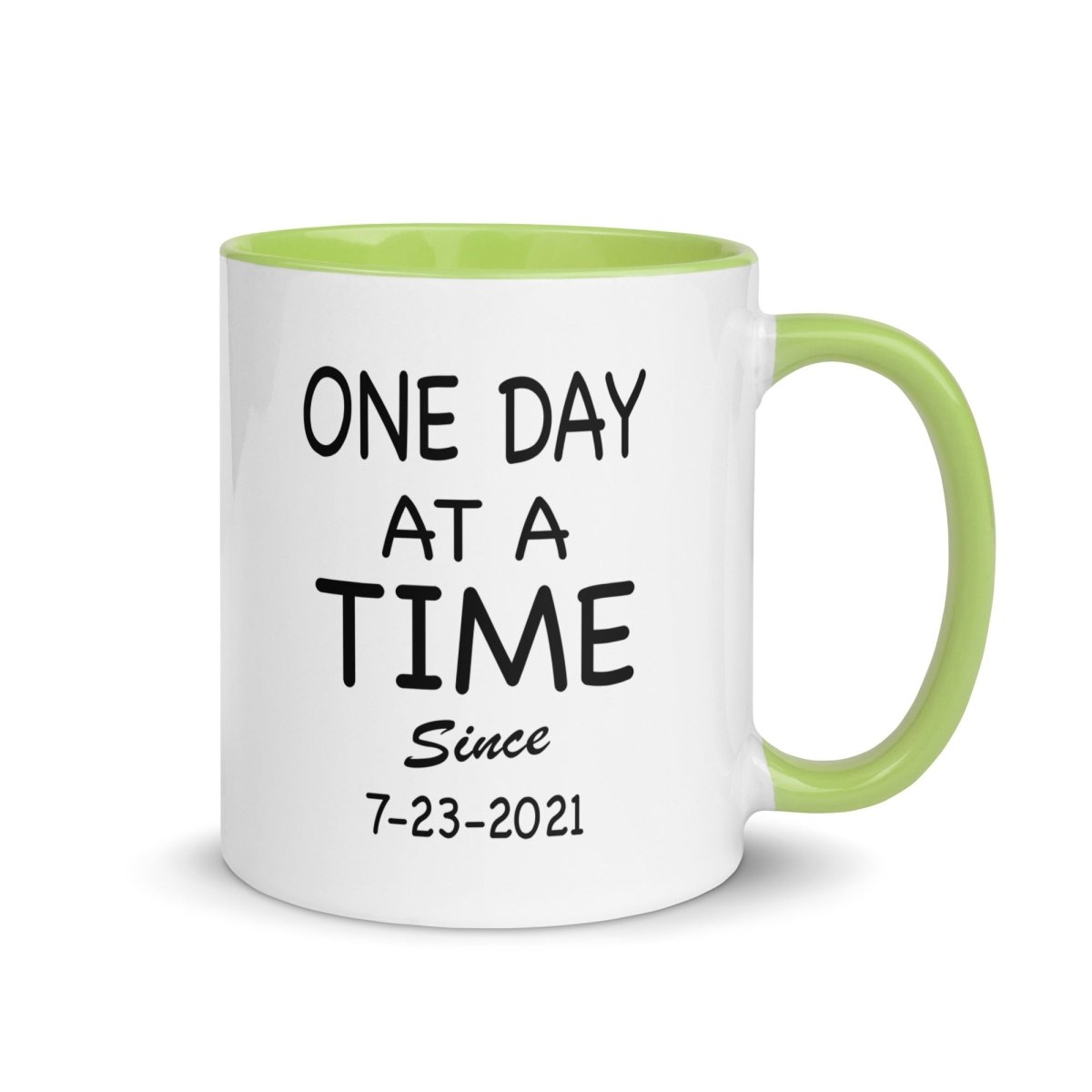 One Day At A Time Sober Coffee Mug close-up view (view 12)