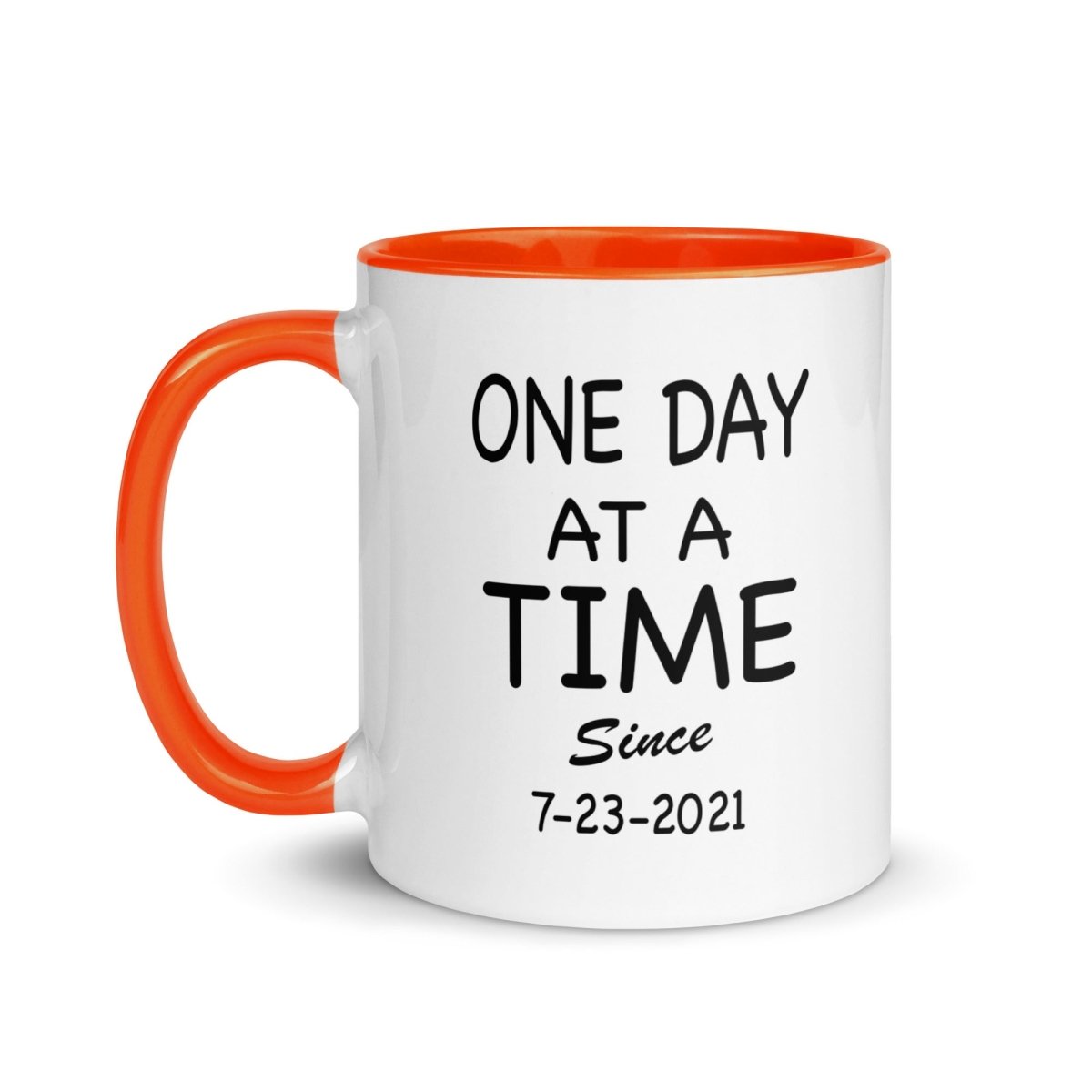 One Day At A Time Sober Coffee Mug back view (view 7)