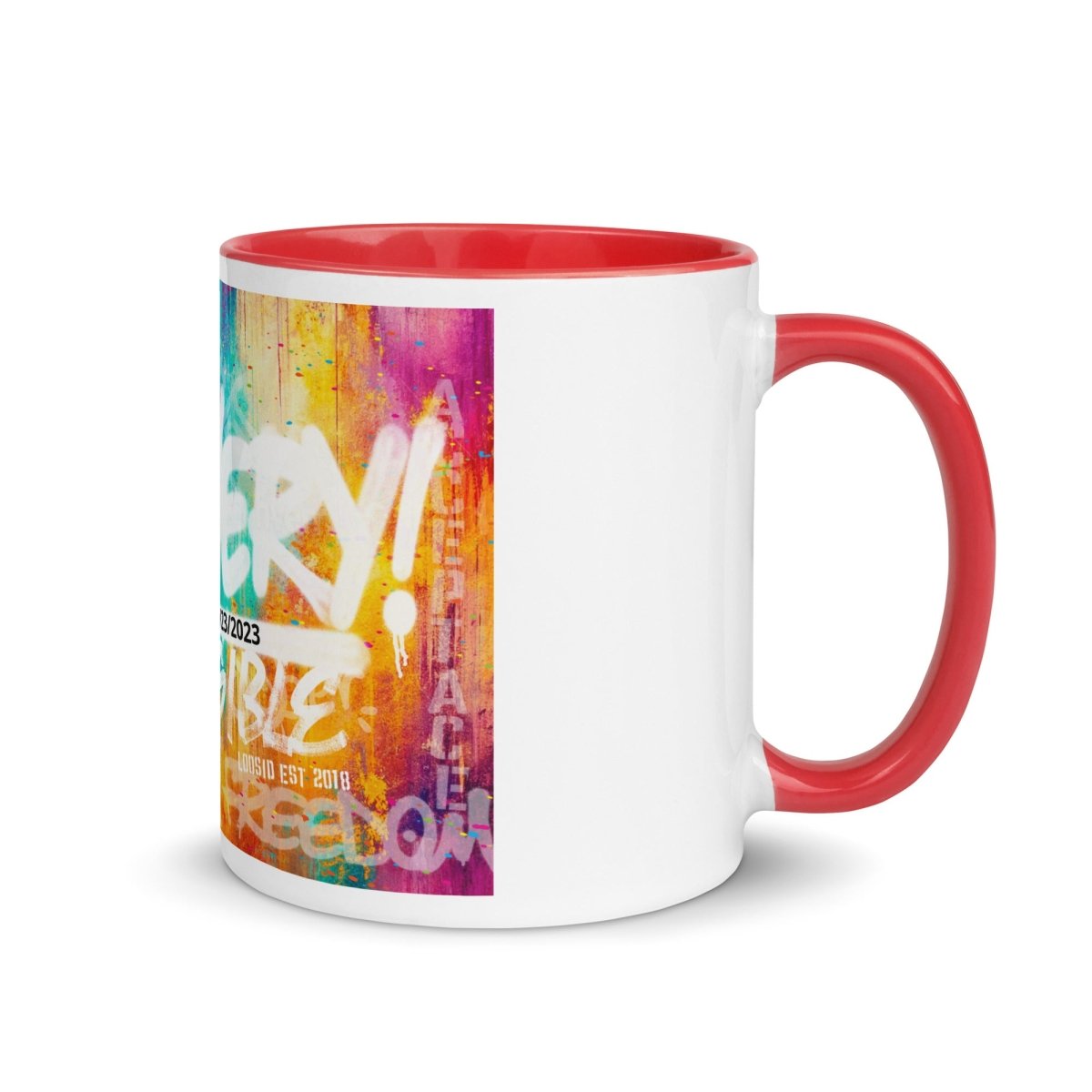 Recovery Is Possible Mug with Sober Date Sober Coffee Mug side view (view 16)