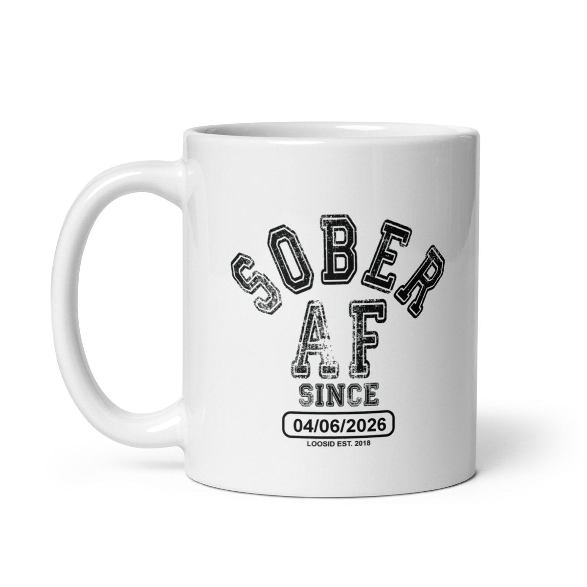 Sober AF White Sober Coffee Mug fit detail (view 9)