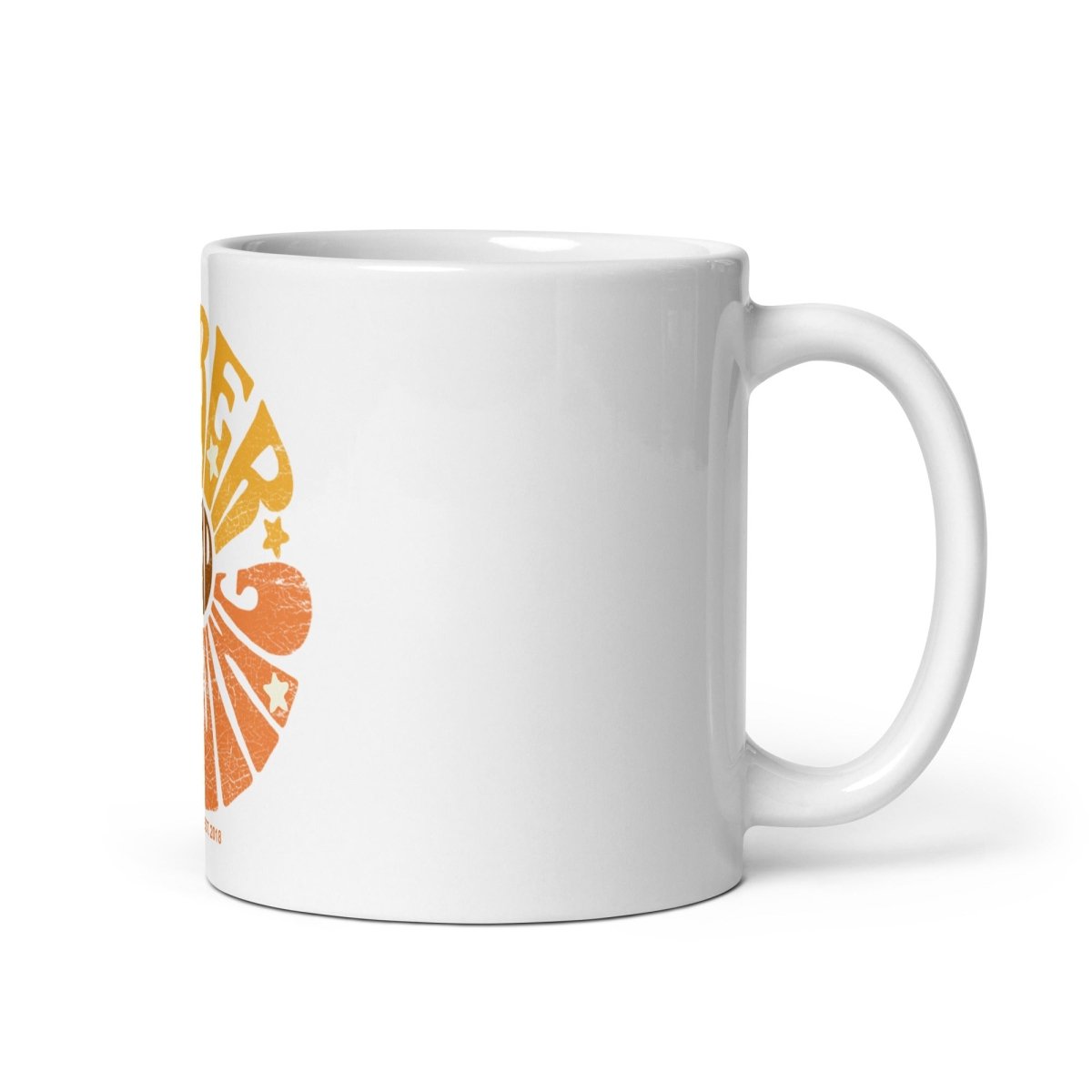 Sober and Thriving Sober Coffee Mug flat lay styled image (view 3)