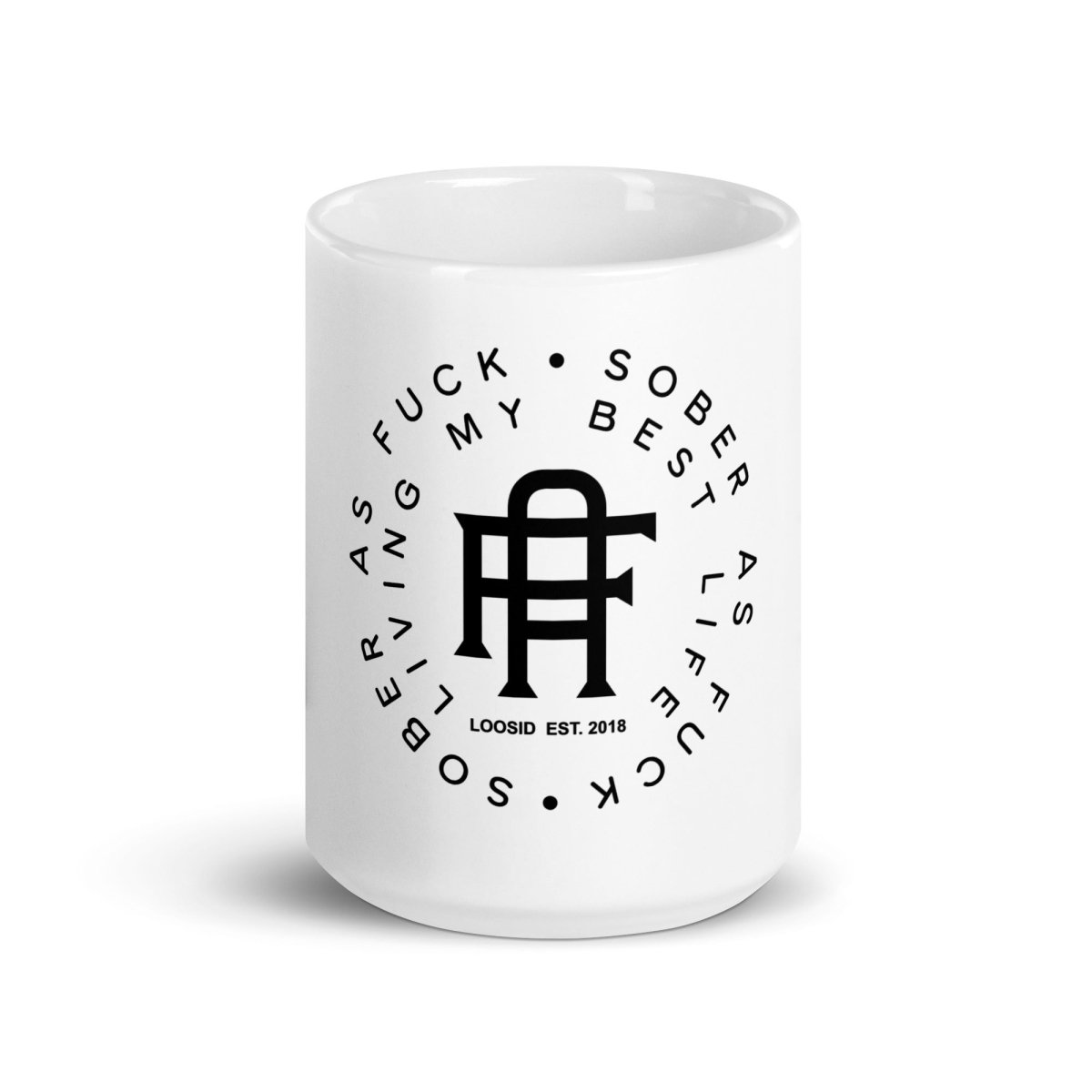 Sober AF Sober Sober Coffee Mug lifestyle view (view 5)