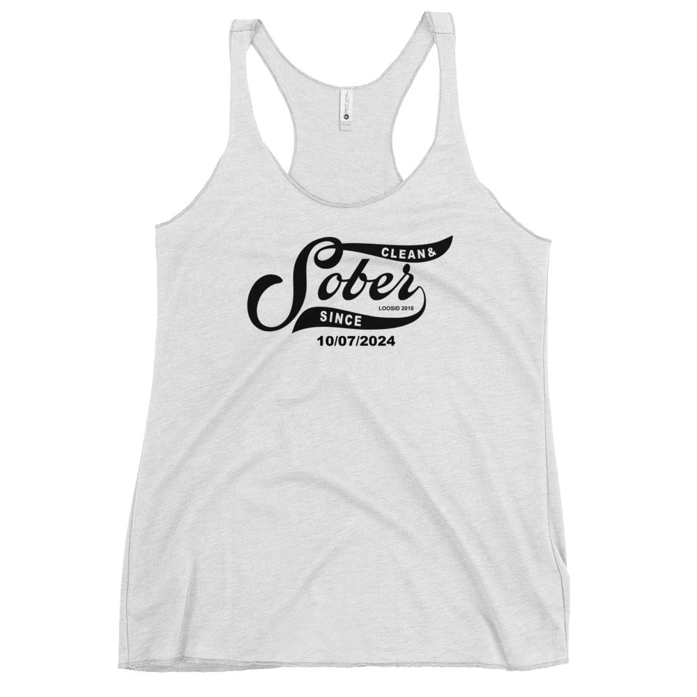 Sober Since Sober Tank Top flat lay styled image (view 23)