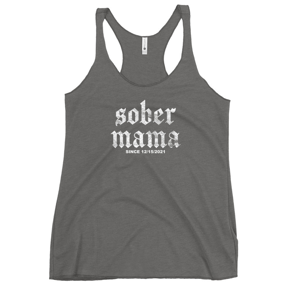 Sober Mama Sober Tank Top back view (view 17)