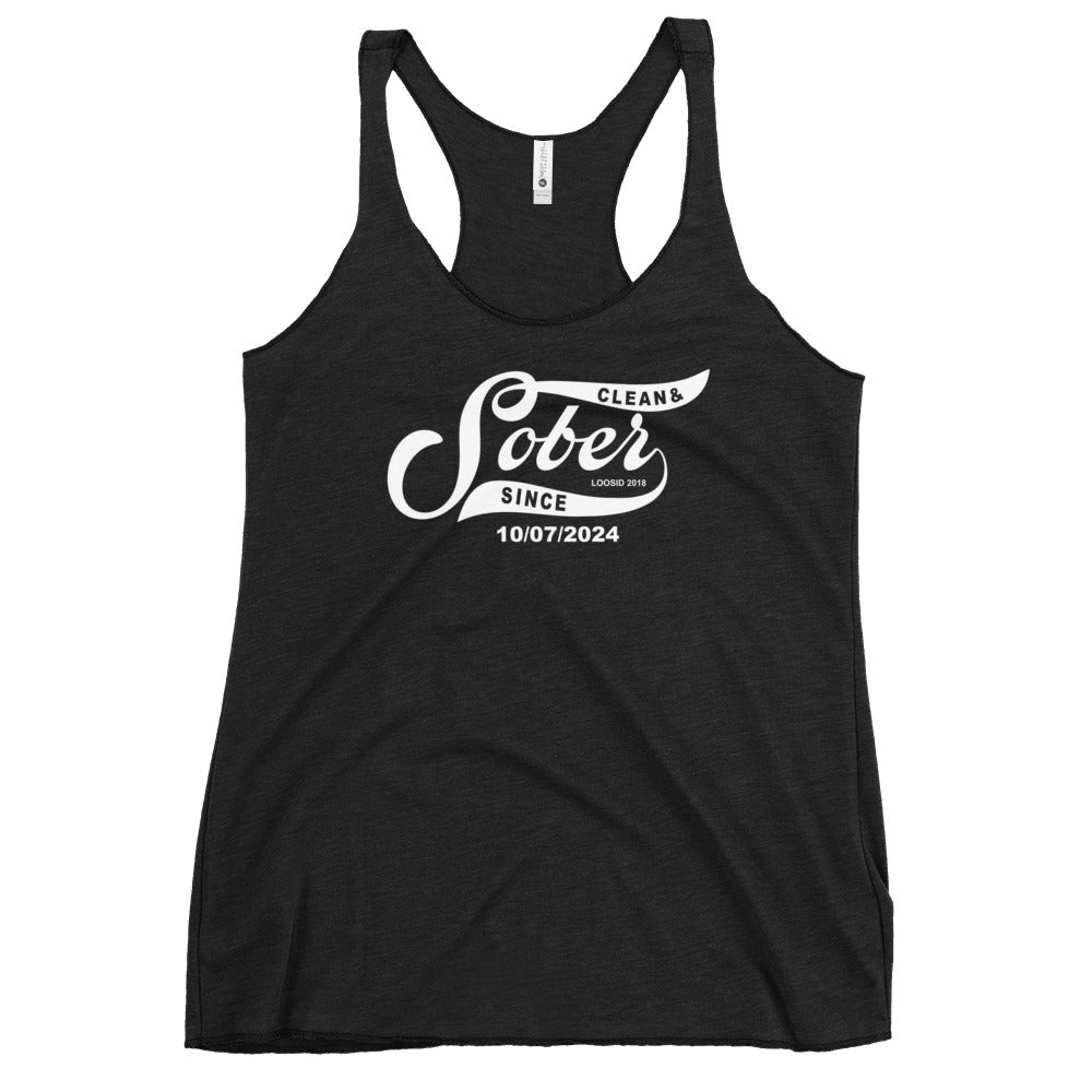 Sober Since Sober Tank Top graphic detail (view 4)